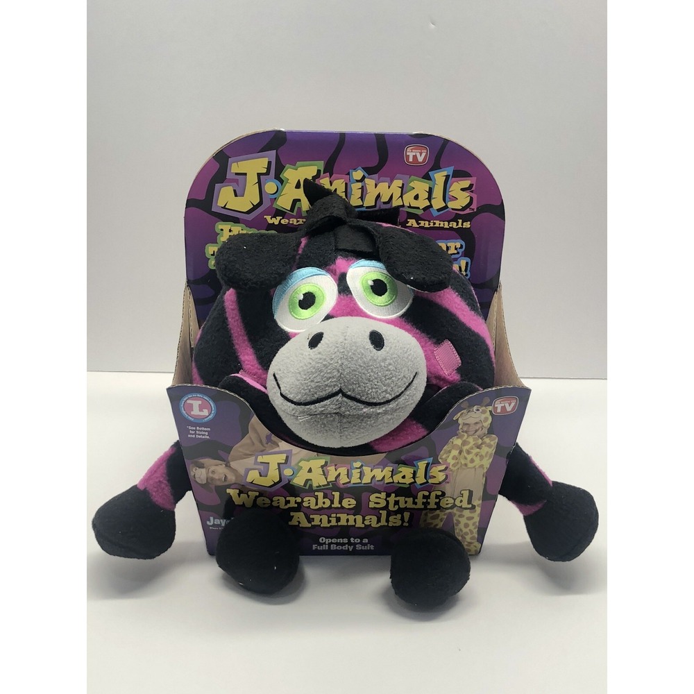 Jay At Play Janimals Wearable ZEBRA SIZE LARGE pajamas